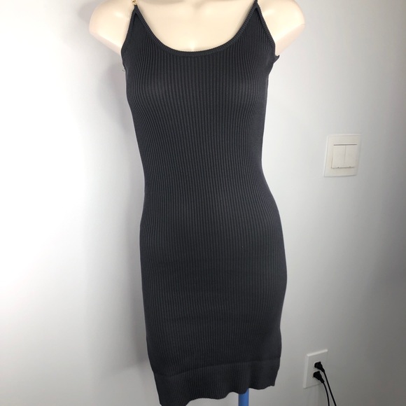 unbranded Dresses & Skirts - SEXY grey knit textured chain strap dress S/M